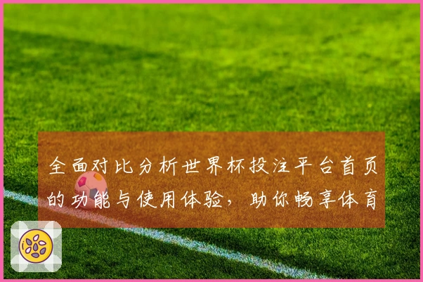 全面对比分析世界杯投注平台首页的功能与使用体验，助你畅享体育直播新选择
